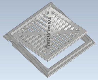 compare product Rejilla de Aluminio con Marco con marco peatonal
