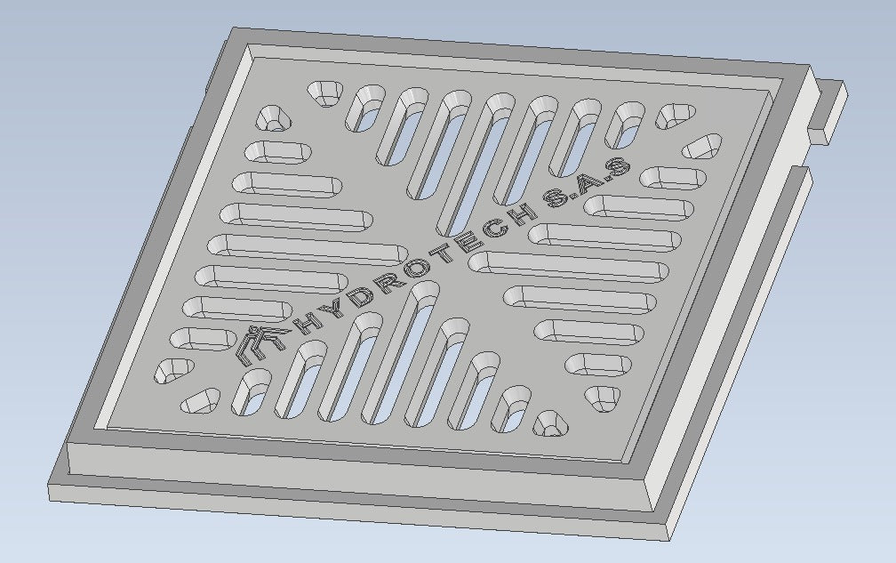 Rejilla de Aluminio sin Marco Reforzada
