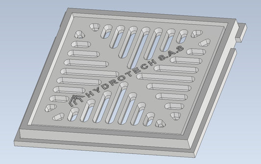 Rejilla de Aluminio sin Marco Reforzada