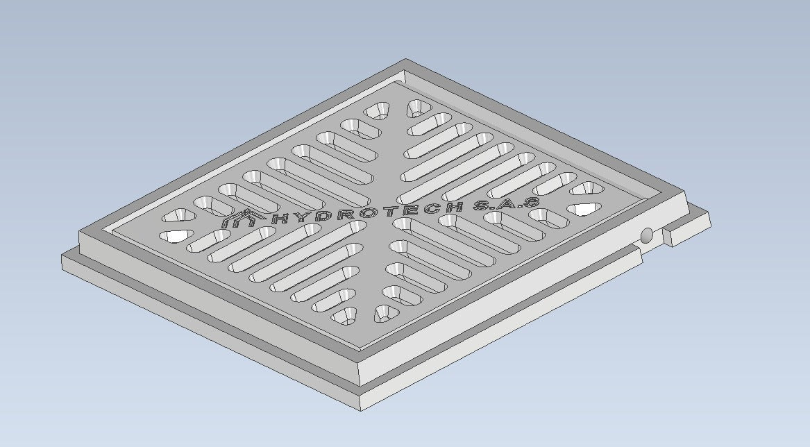 Rejilla de Aluminio sin Marco Reforzada
