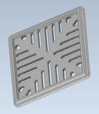 Rejilla de Aluminio para terraza superior sobre manto