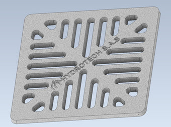 compare product Rejilla de Aluminio para terraza superior sobre manto